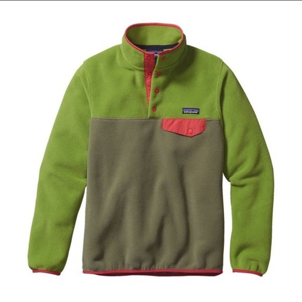 NWT Patagonia Synchilla Snap T Fleece Small, Spanish Moss Green